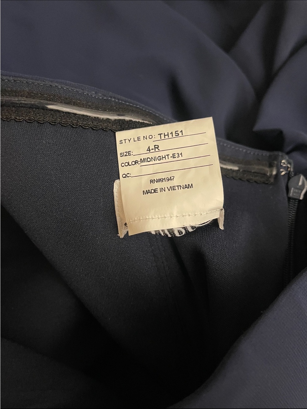 Dessy Strapless Navy Evening Gown-NWT - Picture 13 of 13